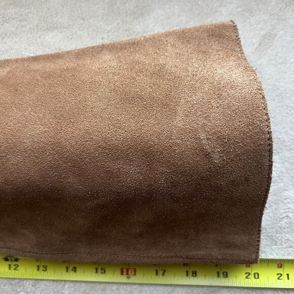 Frye & Co Phoebe Camel Suede Slouch Block Heel Tall Boots Women 11 M Classic - Picture 14 of 16